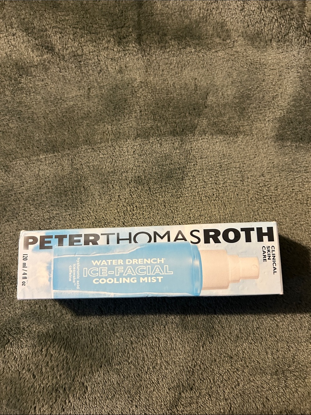 Peter Thomas Roth Ice-Facial Cooling Mist in Light Blue and White Bottle